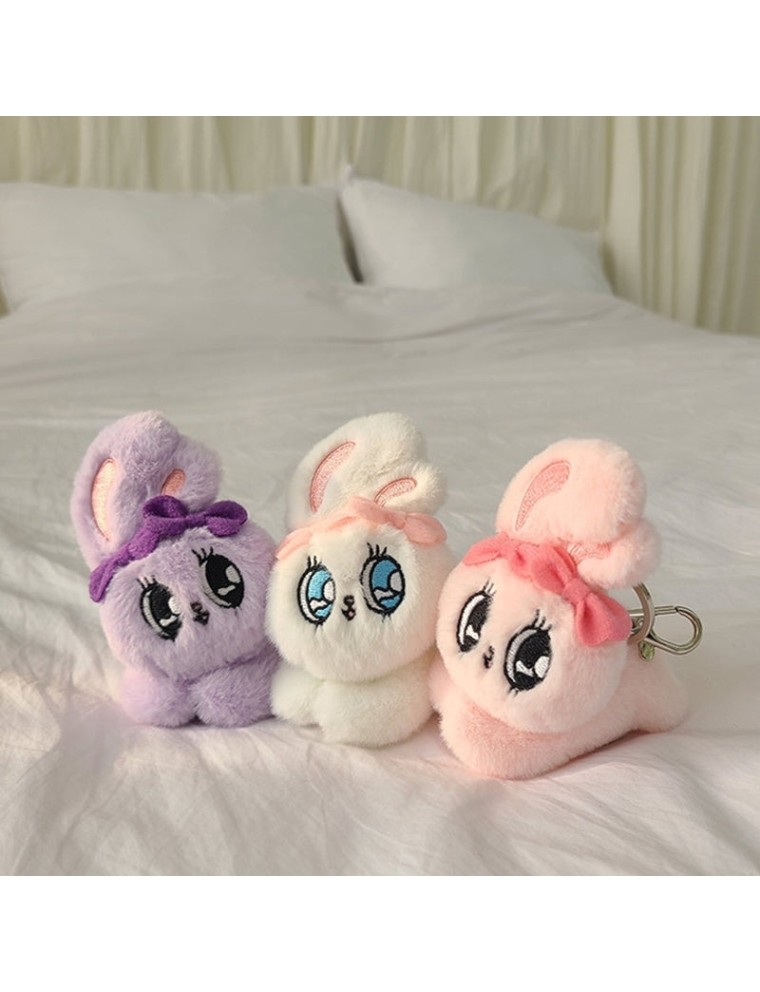 Best Seller Esther Bunny - Laying Keyring Stuffed Toy In Stock