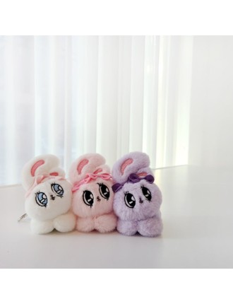 Best Seller Esther Bunny - Laying Keyring Stuffed Toy In Stock