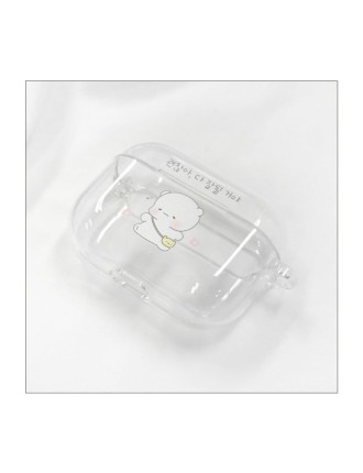 Best Seller Ggongdal x Artrank - Healing Bear AirPods/Pro Transparent Case Just In