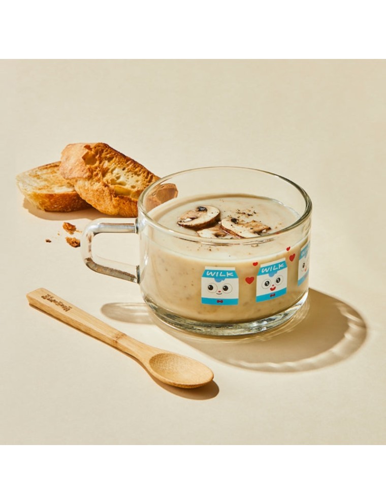 Best Seller Glasslock x Bread Barbershop - Cereal Mug & Wooden Spoon Set New Collection