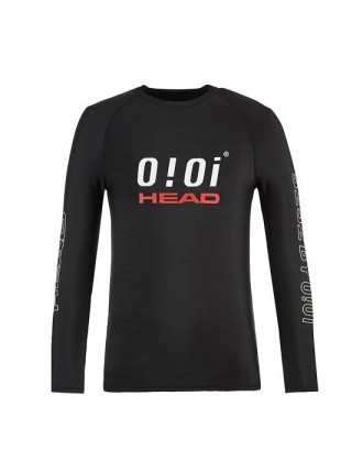 Best Seller HEAD x 5252 by O!Oi - Logo Basic Rash Guard - Men (Black)