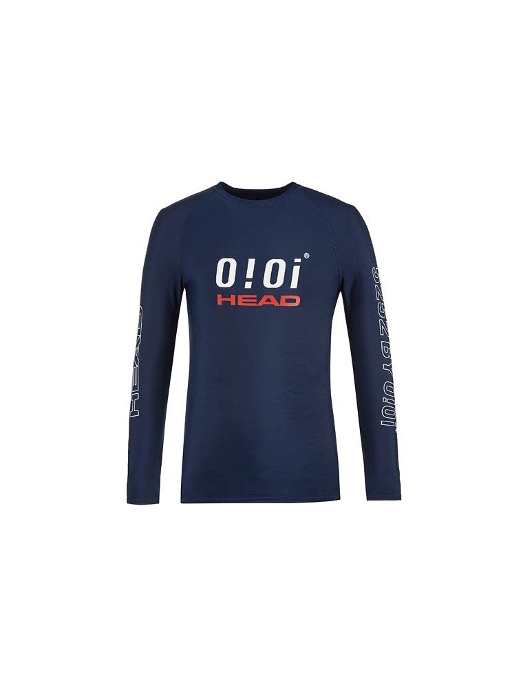 Best Seller HEAD x 5252 by O!Oi - Logo Basic Rash Guard - Men (Navy) Hot New Item