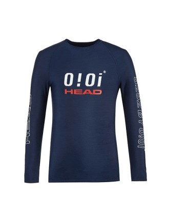 Best Seller HEAD x 5252 by O!Oi - Logo Basic Rash Guard - Men (Navy) Hot New Item