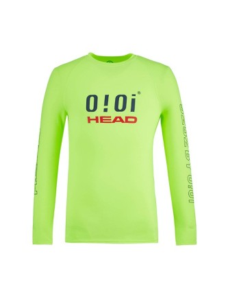 Best Seller HEAD x 5252 by O!Oi - Logo Basic Rash Guard - Men (Neon Yellow) New Collection