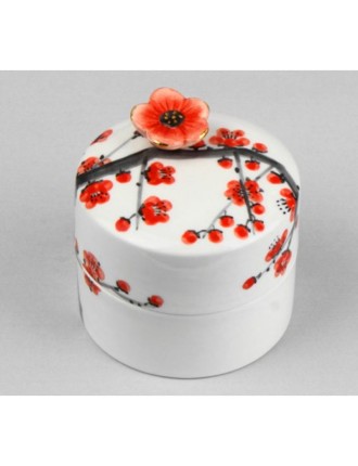 Best Seller HK Studio - Hand Painted Plum Blossom Musical Jewelry Box Just In