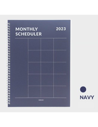 Best Seller Indigo - 2023 A4 Monthly Scheduler Planner New Release