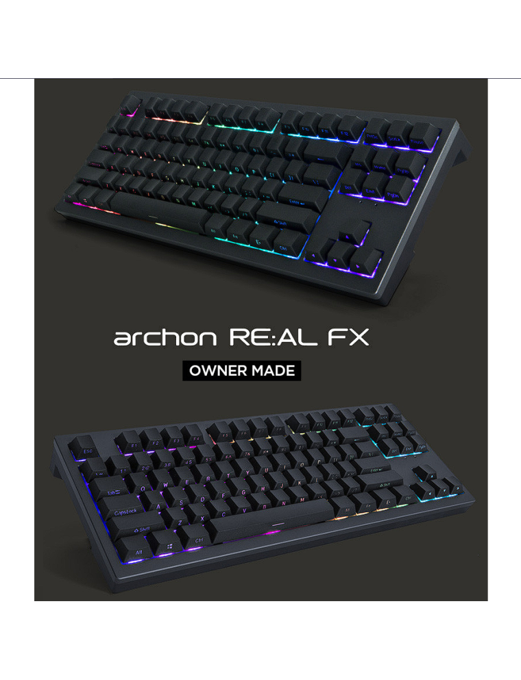 Best Seller Archon - RE:AL FX Owner Made Gunmetal Mechanical Keyboard New Release