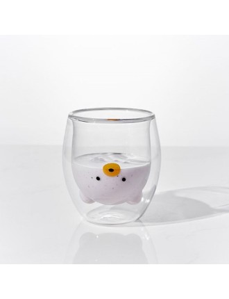 Best Seller Korean Little Buddy - Double Glass Cup Fresh Release